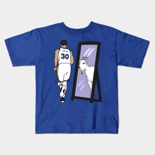 Steph Curry Mirror GOAT Kids T-Shirt